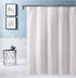 White Floral Puckered Shower Curtain